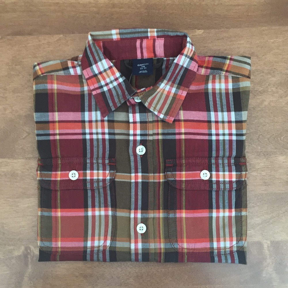 Gap plaid shirt - new with tags